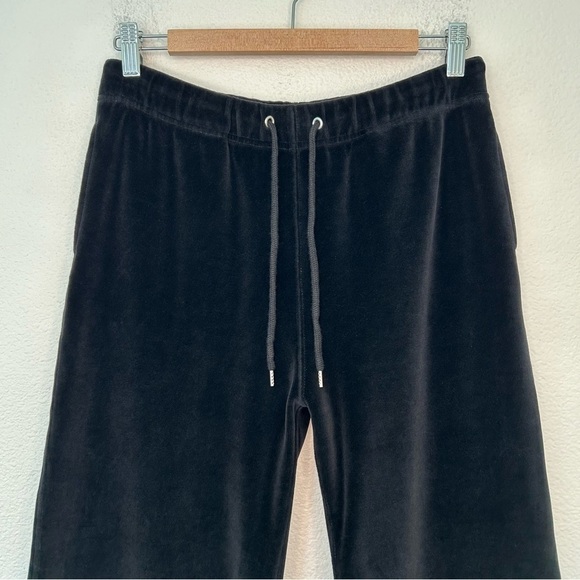 Nili Lotan Daphne Velour Wide Leg Sweatpant black medium - Picture 3 of 13